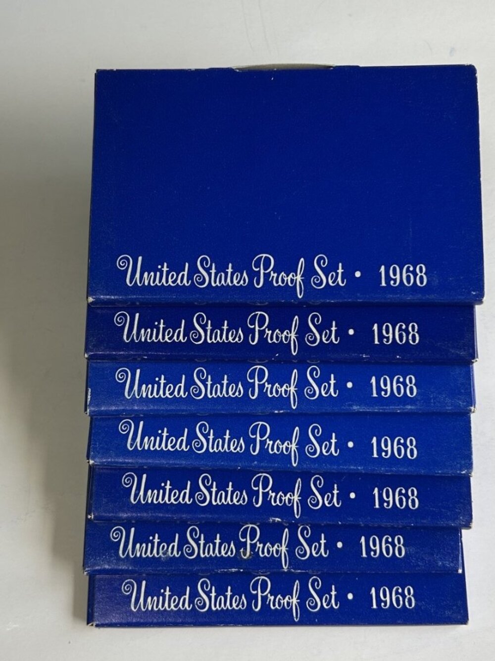 7 sets of 1968  US Proof Set /Original Government PKG- 40% Silver Half Dollar
